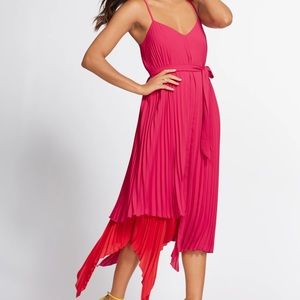 Gabrielle Union’s Pink Pleated Shift Dress, Small